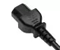 Preview: Warm device cable C14 to C15, 0,75mm², extension, VDE, black, length 2,00m